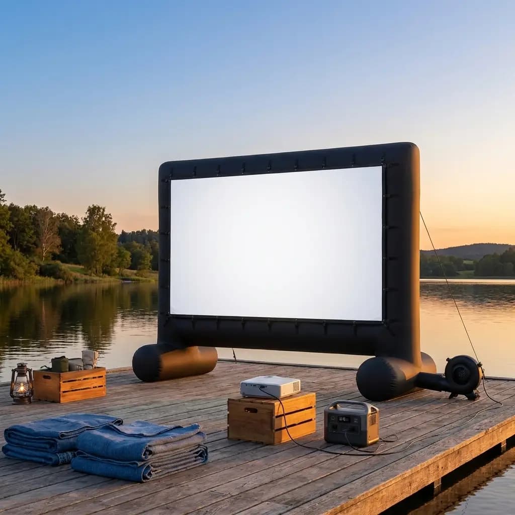 10ft Portable Indoor/Outdoor Inflatable Projector Screen